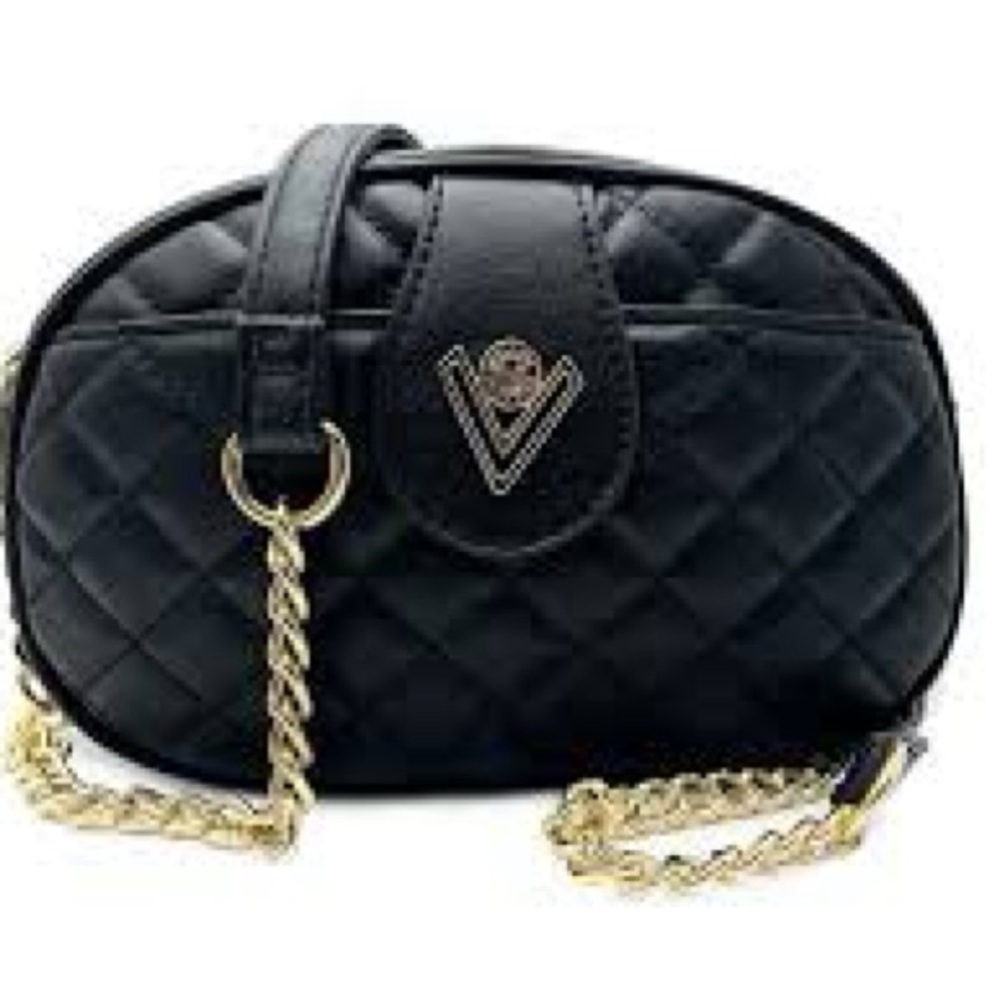 NWT Valentino Orlandi Quilted Camera Crossbody Bag